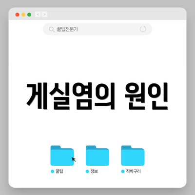 게실염의 원인