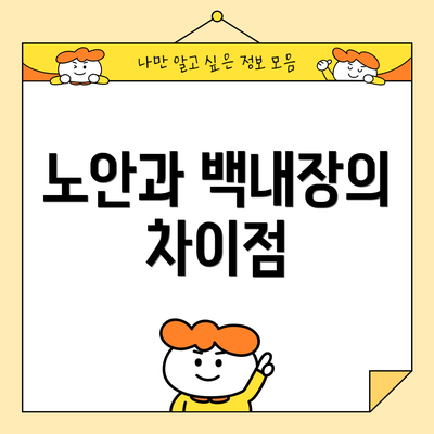 노안과 백내장의 차이점