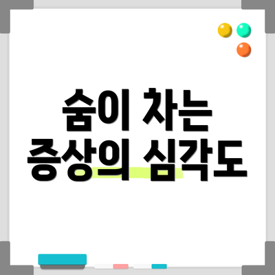 숨이 차는 증상의 심각도