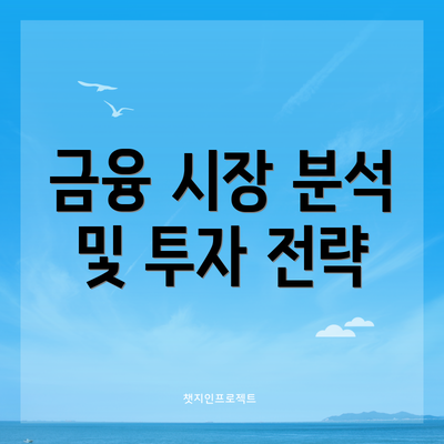 금융 시장 분석 및 투자 전략