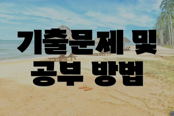 기출문제 및 공부 방법