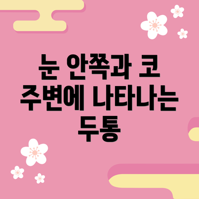 눈 안쪽과 코 주변에 나타나는 두통