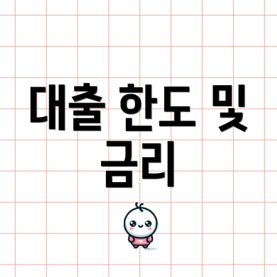 대출 한도 및 금리