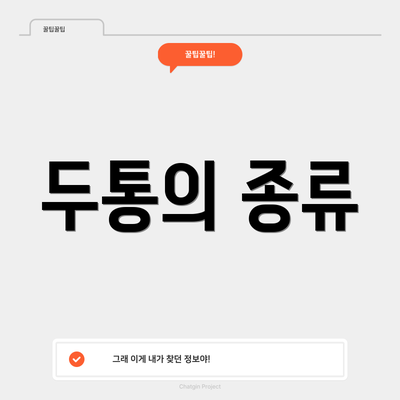 두통의 종류