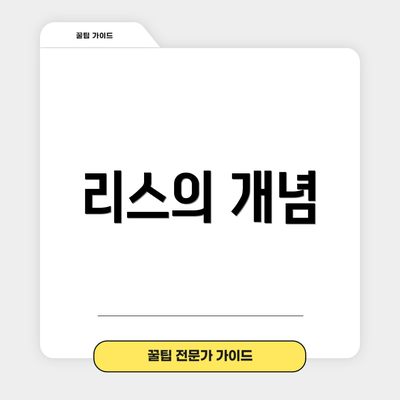 리스의 개념