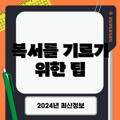 복서를 기르기 위한 팁