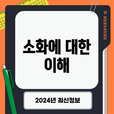 소화에 대한 이해