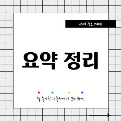 요약 정리
