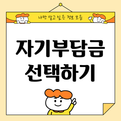자기부담금 선택하기