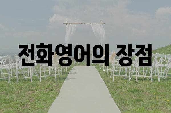 전화영어의 장점