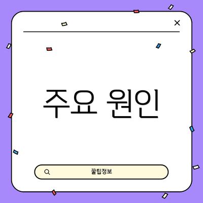 주요 원인