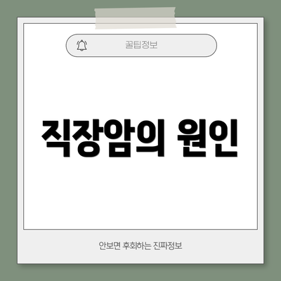 직장암의 원인