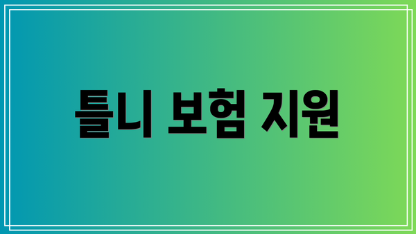 틀니 보험 지원