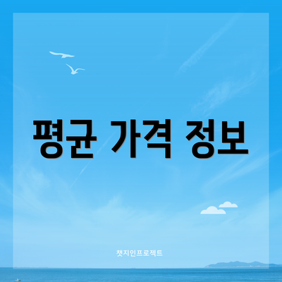 평균 가격 정보