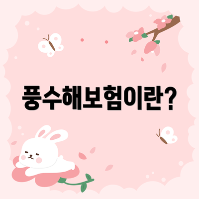 풍수해보험이란?