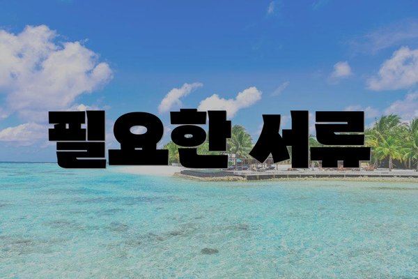 필요한 서류