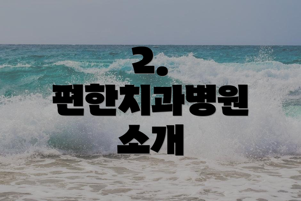 2. 편한치과병원 소개