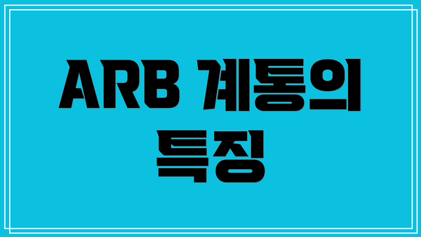 ARB 계통의 특징