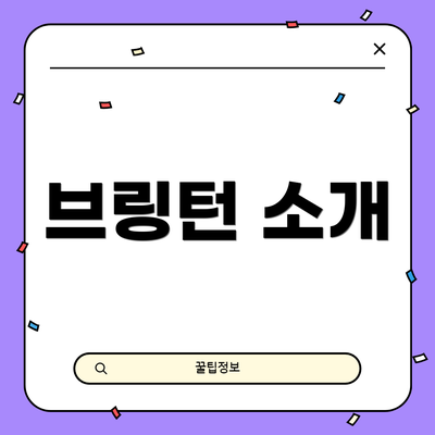 브링턴 소개