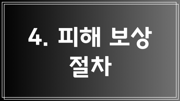 4. 피해 보상 절차
