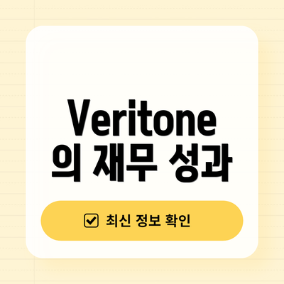 Veritone의 재무 성과