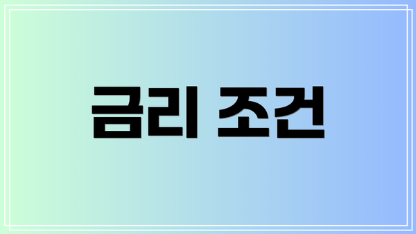 금리 조건