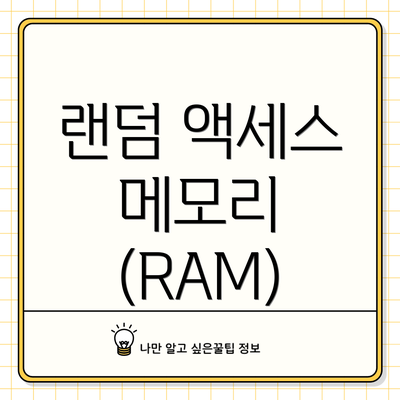 랜덤 액세스 메모리 (RAM)