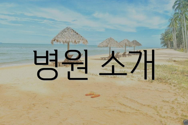 병원 소개
