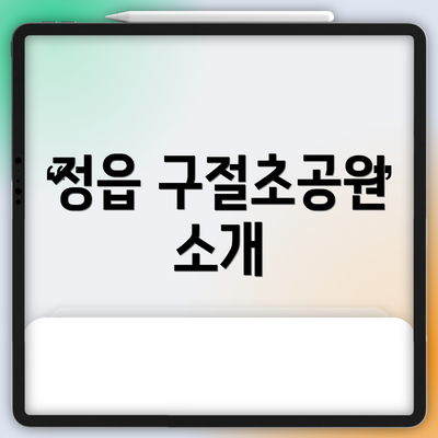 정읍 구절초공원 소개