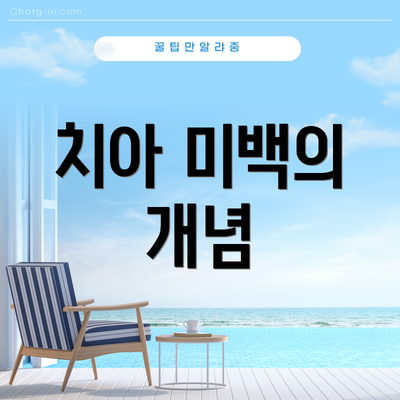 치아 미백의 개념